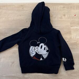 GAP Black Hoodie with Cartoon Graphic